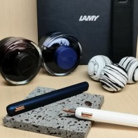 2021 LAMY 凌美 DIALOG CC 焦點系列 – DARKBLUE AND WHITE 皇家藍/靚亮白 墨水筆 LM81-WH/LM81-BL